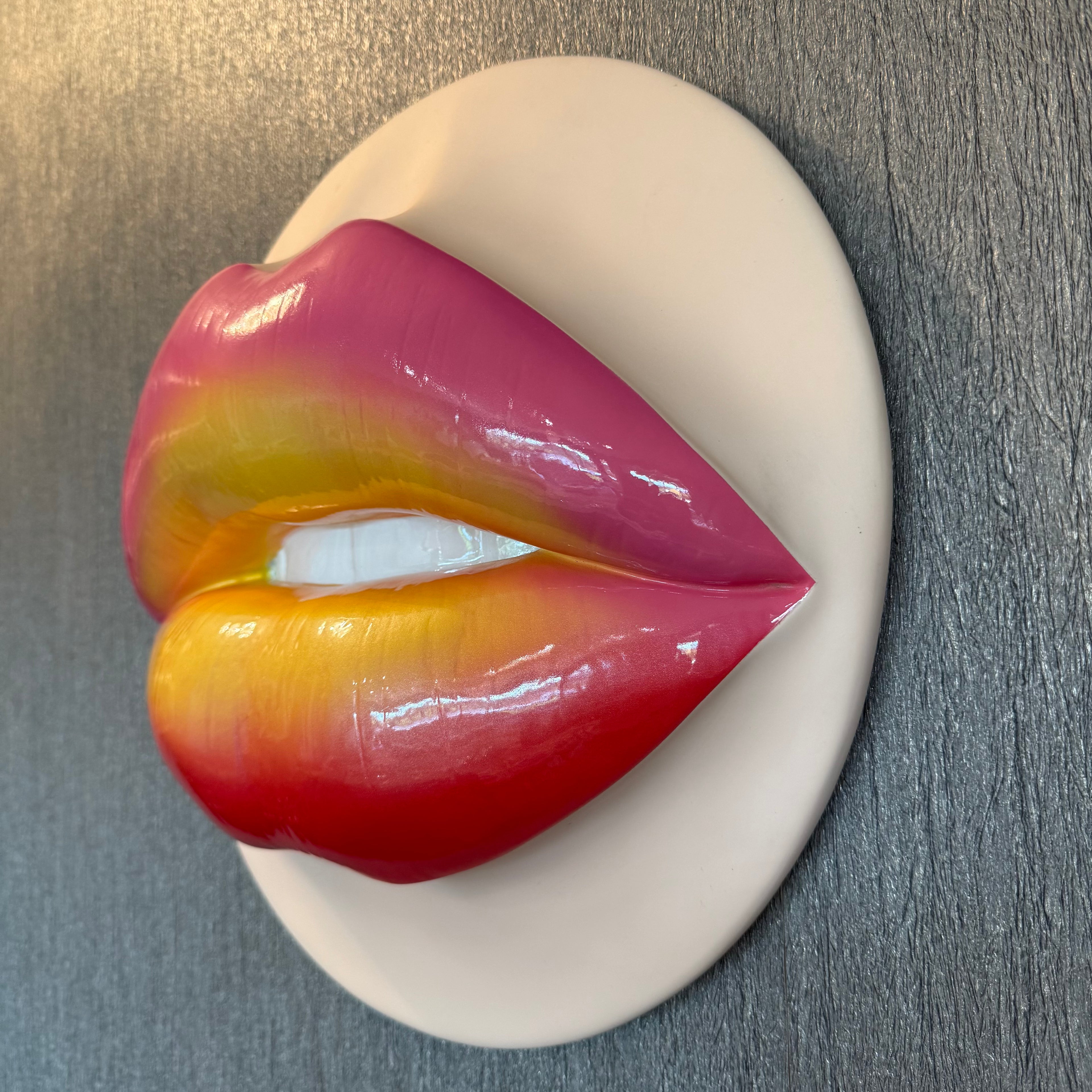Sunburst Parted Lips Sculpture